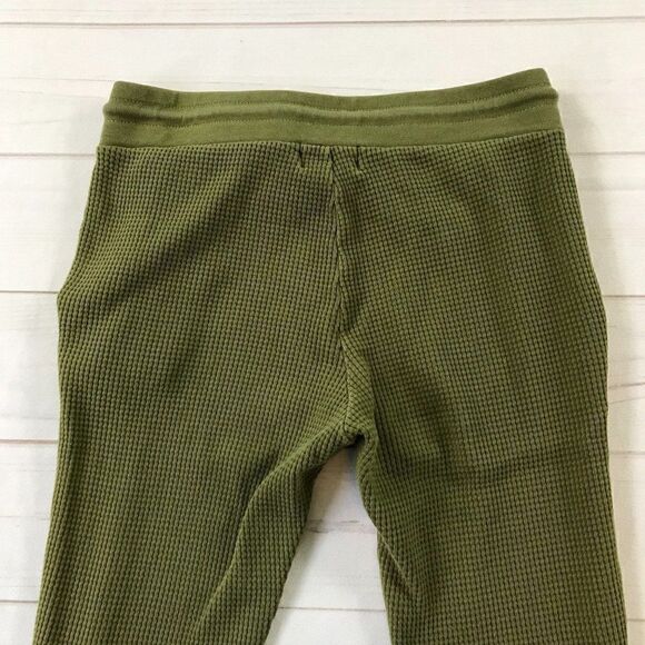 Cotton Citizen Women Waffle Knit Olive Green Jogger Pants Small - Picture 3 of 13